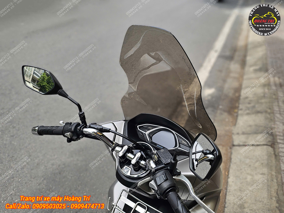 Kính chắn gió HTR lắp chuẩn PCX 2018